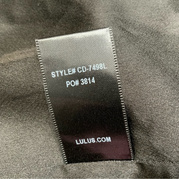 Lulus Little Black Halter  Tie Back Dress. Size Large. (NWT). - Picture 7 of 7